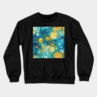 Abstract oil and water mix background Crewneck Sweatshirt